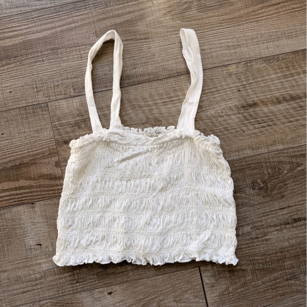 White American eagle cropped top, cinched pattern, women’s small